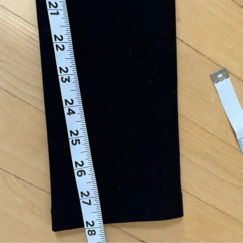 The Row Slim Skinny Ponte Flat Front Black Pants XS - Picture 11 of 11
